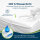 Sensalou mattress protector 90 x 200 cm (pack of 2)
