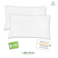 Sensalou Kopfkissenbezug wasserdicht 50x70 cm - 2er Pack