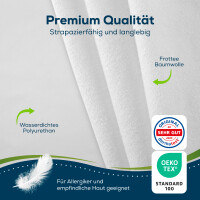 Sensalou Spannbettlaken 200 x 220 cm (1er Pack)
