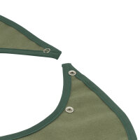 Sensalou Ess-Schürze Latz mit Druckknopf - Olivgrün