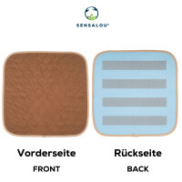 Sensalou seat cover 45 x 45 cm (brown)