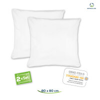 Sensalou Kopfkissenbezug wasserdicht 80x80 cm - 2er Pack